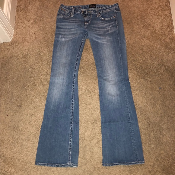 Express Rerock Boot Cut Jeans Size 4R - Picture 2 of 7